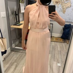 Vera Wang for David Bridal bridesmaid floor length gown